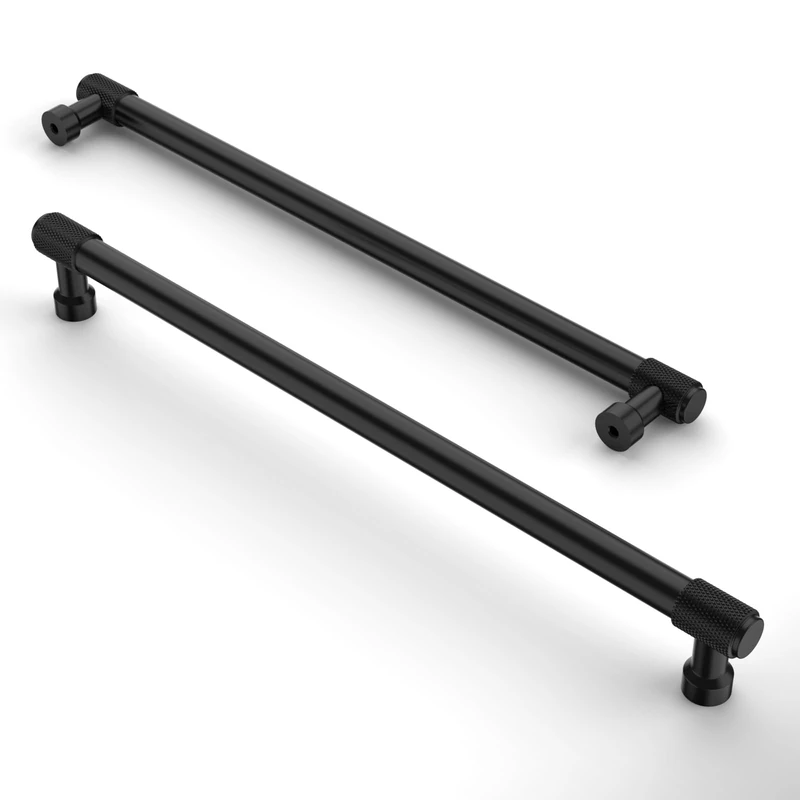 Asidrama 10 Pack 10 Inch(254mm) Matte Black Cabinet Pulls Cabinet Handles Cupboard Handles Kitchen Cabinet Hardware for Cupboard Drawer Pulls