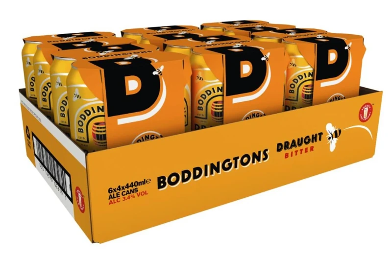 Boddingtons Draught Bitter Beer, 24 x 440ml cans