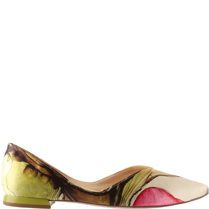 HOGL Basic Red - Women's Leather Ballet Pumps & Flats