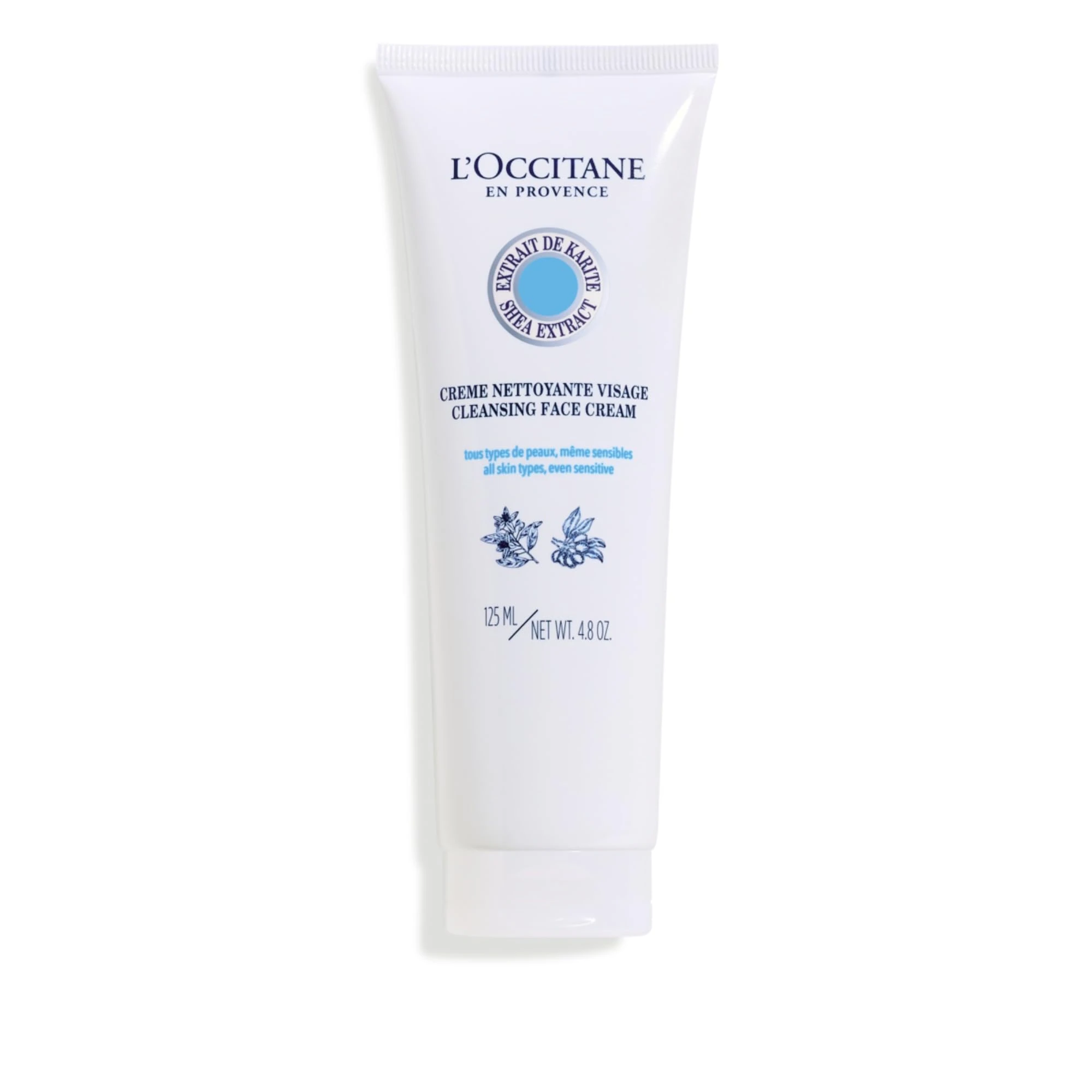 L'OCCITANE Shea Butter Cleansing Cream 125ml | Enriched with Shea Butter | Vegan & 100% Readily Biodegradable | Luxury & Clean Beauty Skin Cleanser for All Skin Types
