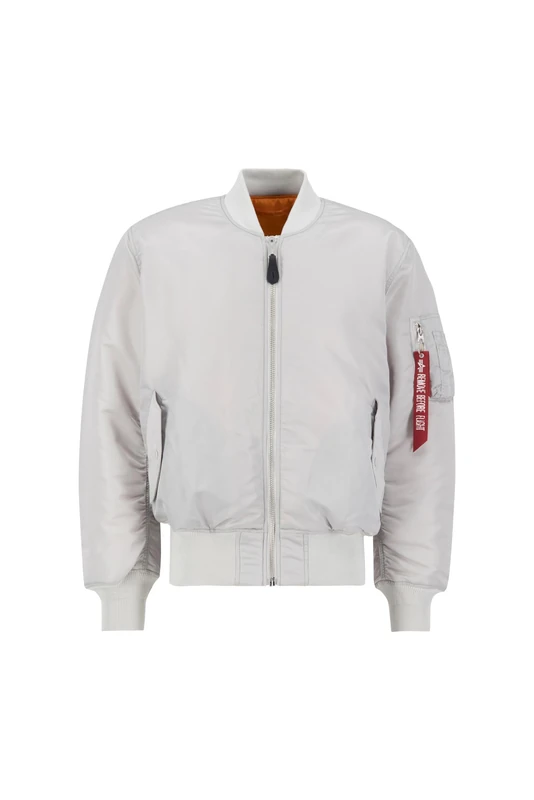 Alpha Industries Men's MA-1 Bomber Jacket, Pastel Grey, XL