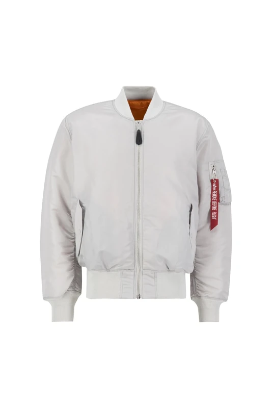 Alpha Industries Men's MA-1 Bomber Jacket, Pastel Grey, S