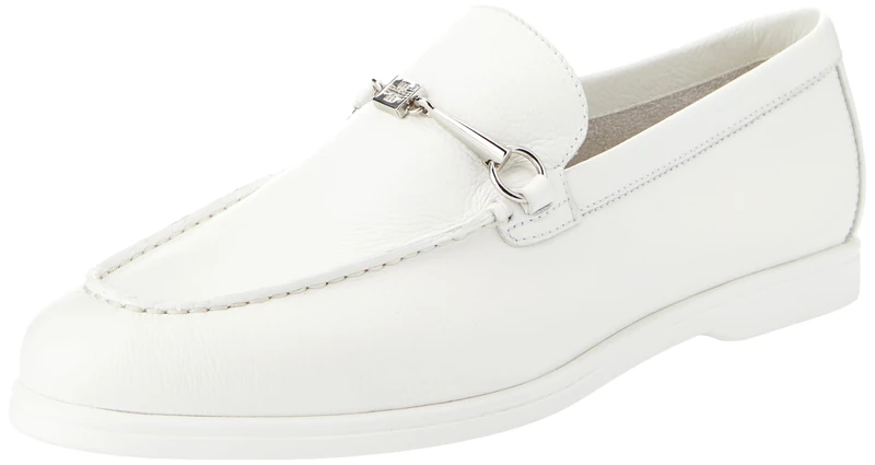 HÖGL Women's Joe Loafer, White, 3 UK