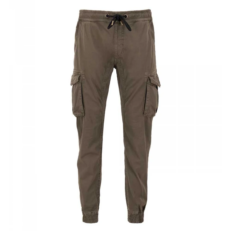 Alpha Industries Men's Cotton Twill Jogger Casual Trousers Pants, Taupe, S