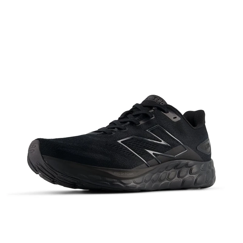 New Balance Men's Fresh Foam 680 v8 Running Shoes, Black/Phantom/Black Metallic, 7.5/M