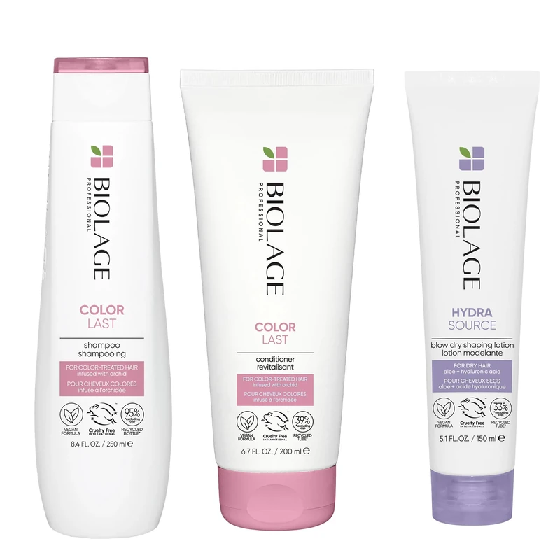 Biolage | Colorlast | Colour Protection Shampoo, Conditioner And Blow Dry Lotion, To Prevent Colour Fade, For Coloured Hair