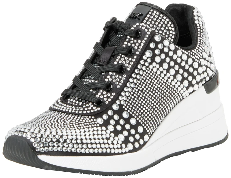 Michael Kors 43H3GEFS5D-001 Georgie Crystal Trainer Women Black UK 8