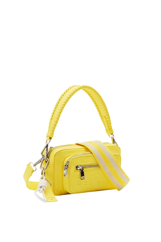 Desigual Women's Half Logo 24 Cambr Accessories PU Across Body Bag, Yellow, One Size
