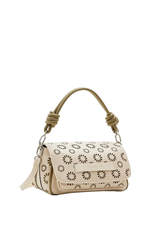 Desigual Women's Bols_amorina 24 TRO Accessories PU Across Body Bag, White, One Size - Image 1