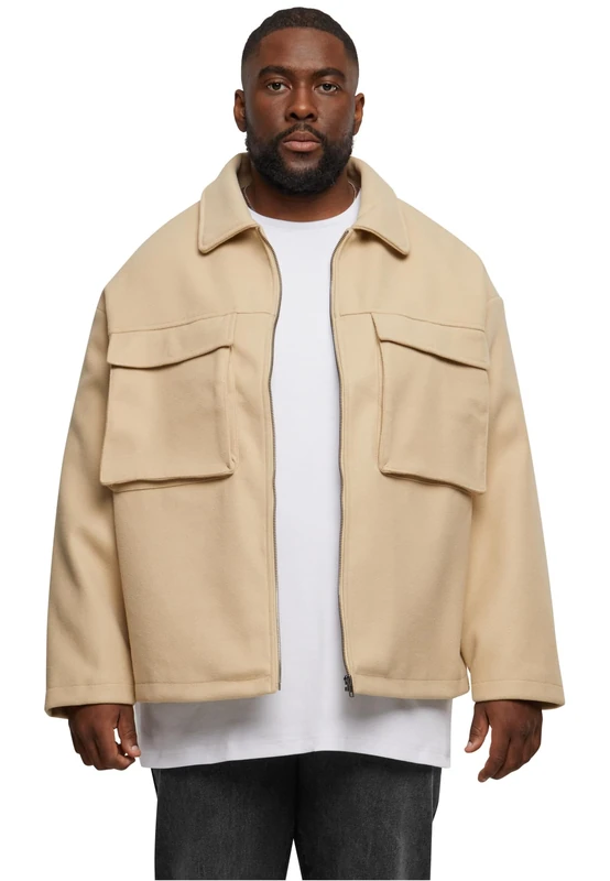 Urban Classics Men's Big Pocket Blouson Jacket, Wetsand, M