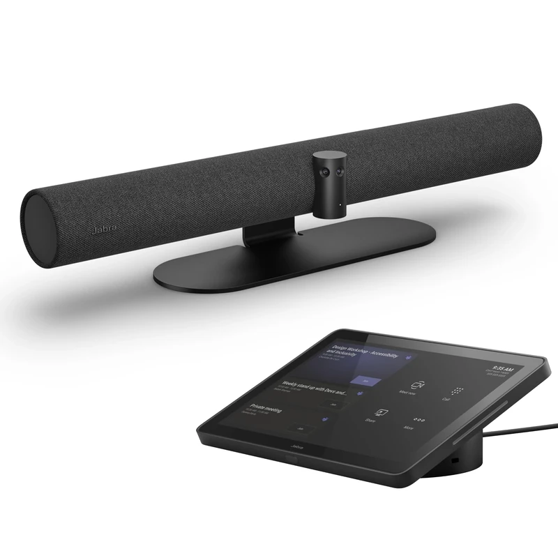 Jabra PanaCast 50 VBS UC - Full 180° 4K panoramic view, intelligent zoom, Intelligent Meeting Features, 4 Powerful Speakers, Microphones with Touchscreen Tablet
