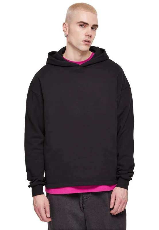 Urban Classics Men's Organic Loose Hoody Hooded Sweatshirt, Black, M