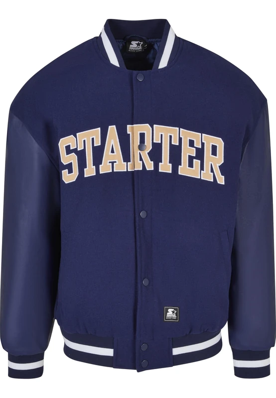 Starter Black Label Men's Starter Team Jacket Jacket, Darkblue, - Image 1