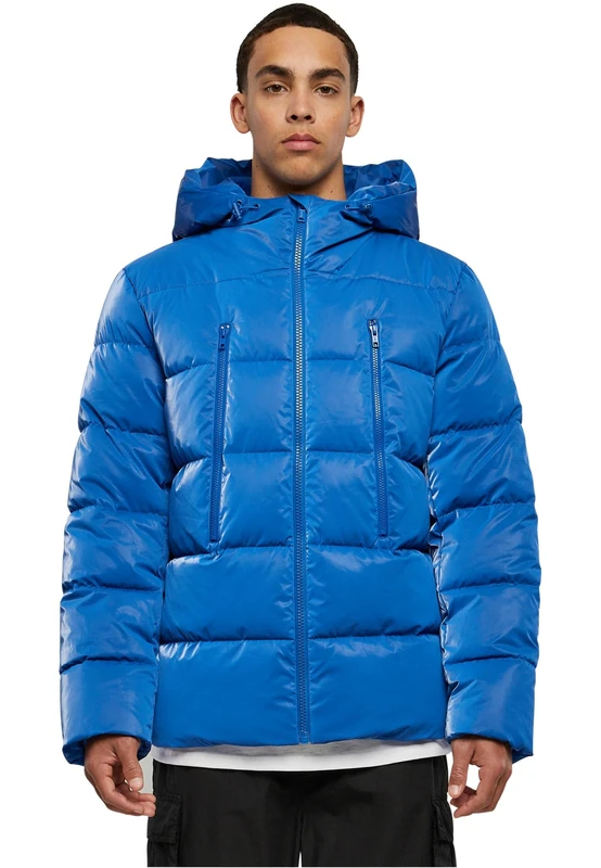 Urban Classics Men's Shark Skin Puffer Jacket, Royal, M