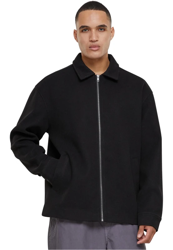 Urban Classics Men's Basic Blouson Jacket Jacket, Black,