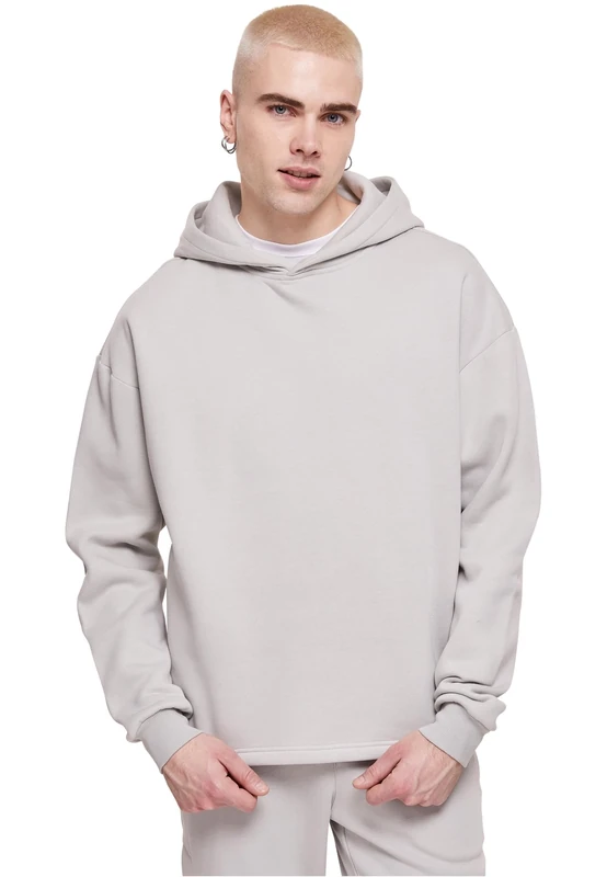 Urban Classics Men's Organic Loose Hoody Hooded Sweatshirt, Lightasphalt, L