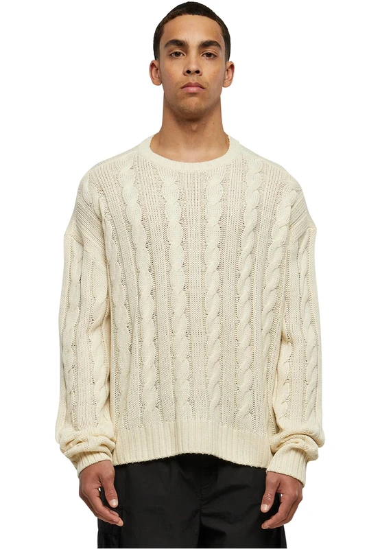 Urban Classics Men's Boxy Sweater Sweatshirt, Sand,