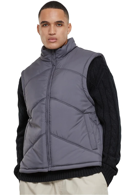 Urban Classics Men's Arrow Puffer Vest, Darkshadow, XXXL