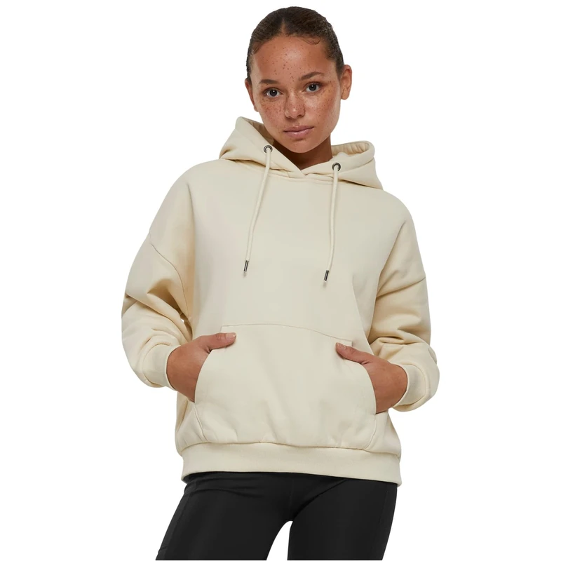 Urban Classics Women's Ladies Oversized Ultra Heavy Hoody Hooded Sweatshirt, Sand,