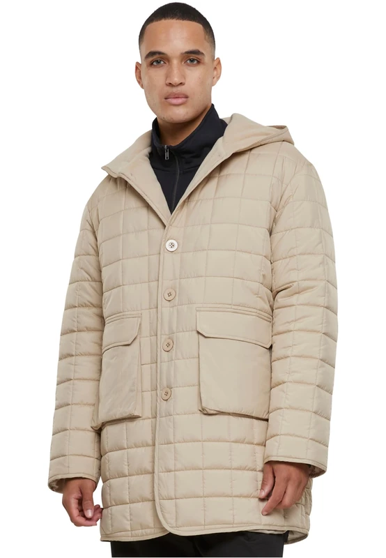 Urban Classics Men's Polar Fleece Lined Parka Jacket, Wetsand,