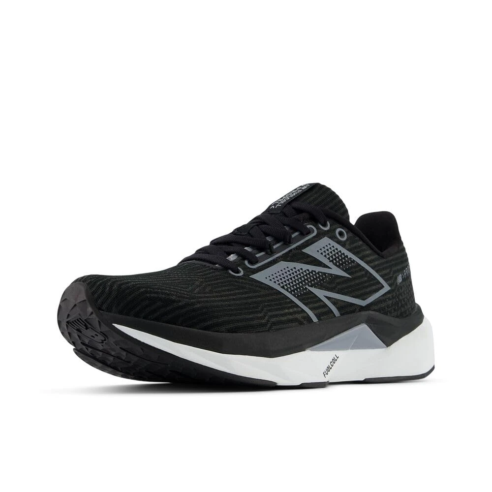 New Balance Women's FuelCell Propel v5 Running Shoe, Black/Steel/White, 4 UK