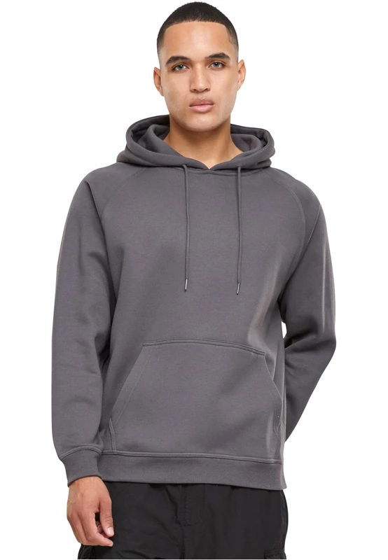 Urban Classics Men's Blank Hoody Hooded Sweatshirt, Darkshadow,