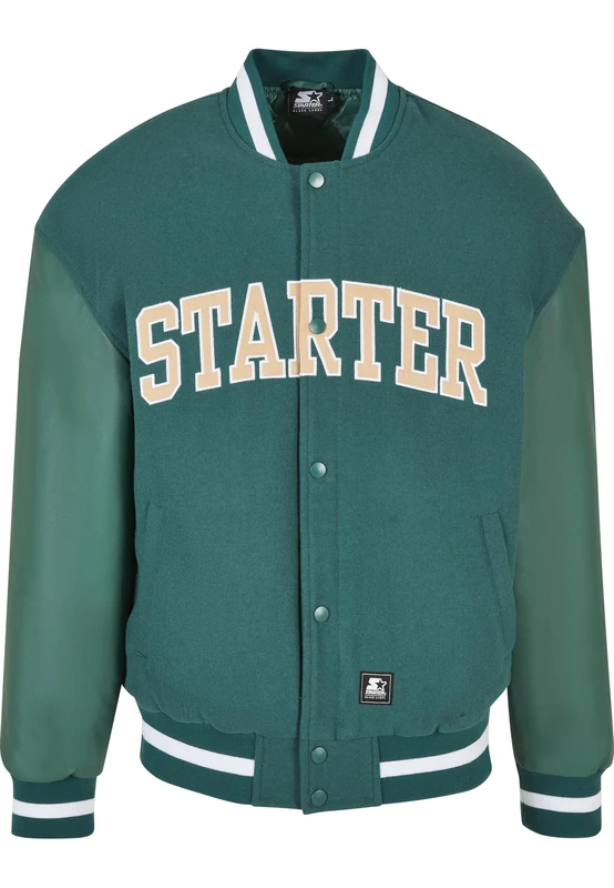 Starter Black Label Men's Starter Team Jacket, Darkfreshgreen, L