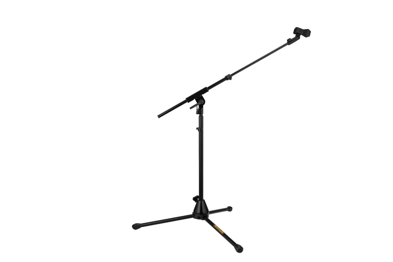 Hercules Pro Series Microphone Stand, 67.9 cm, Telescopic Boom, Three-Legged Drums/Amps