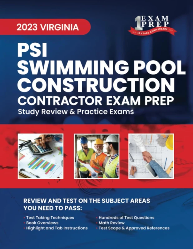 2023 Virginia PSI Swimming Pool Construction: 2023 Study Review & Practice Exams