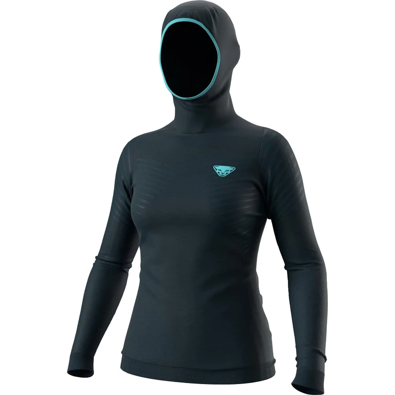 DYNAFIT Women's Tigard Merino Hoody W Sweatshirt, blue, L
