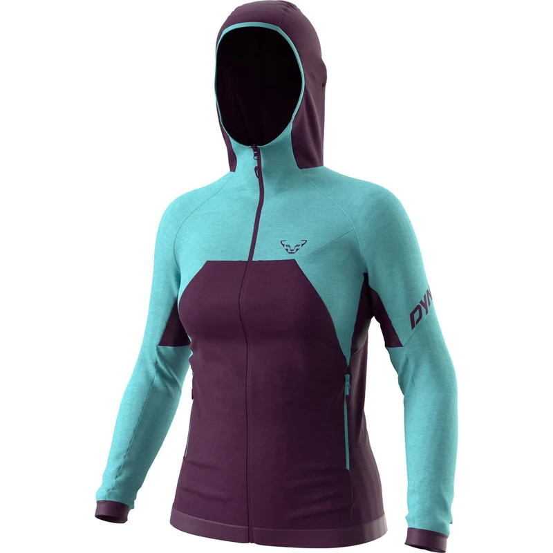 DYNAFIT Women's Tour Wool Thermal W Hoody Sweatshirt, Colourful, L, Colourful, L - Image 1