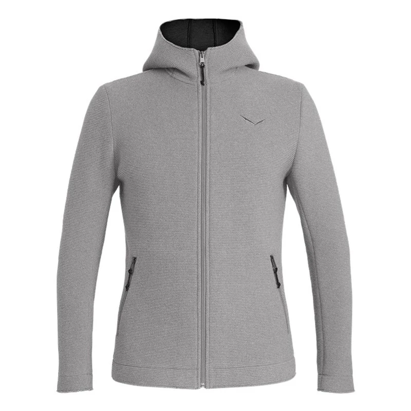 SALEWA Sarner 2l Wo M FZ HDY. Men's Sweatshirts Metallic Silver