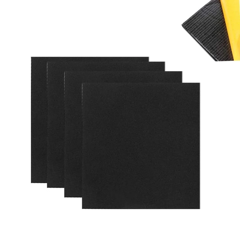 4Pcs Foam Sheets Self Adhesive- 5mm Thick- 300mm x200mm,Floor Protector Pads,Furniture Pads Non-Slip,Thick Closed Cell Foam Neoprene Rubber Sheets Pads Insulation Anti Vibratio