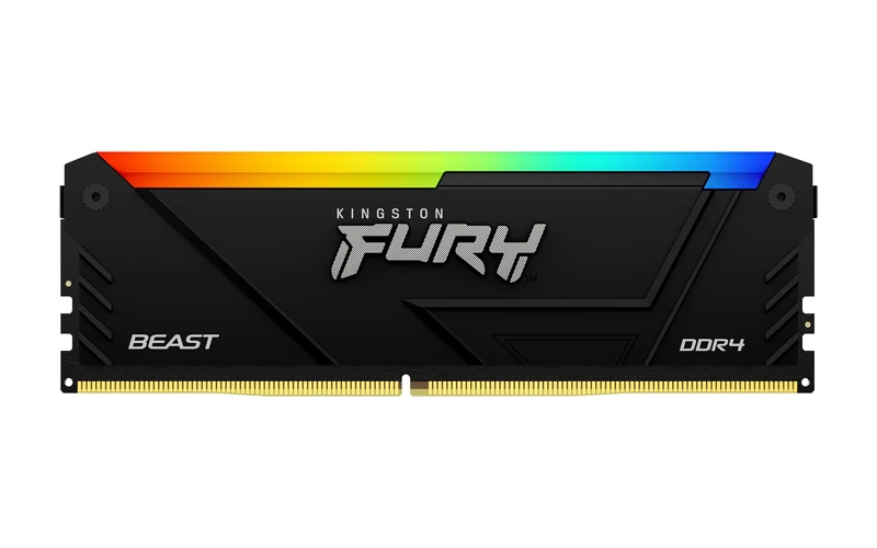 Kingston FURY Beast RGB 16GB 3600MT/s DDR4 CL18 DIMM Computer Memory KF436C18BB2A/16