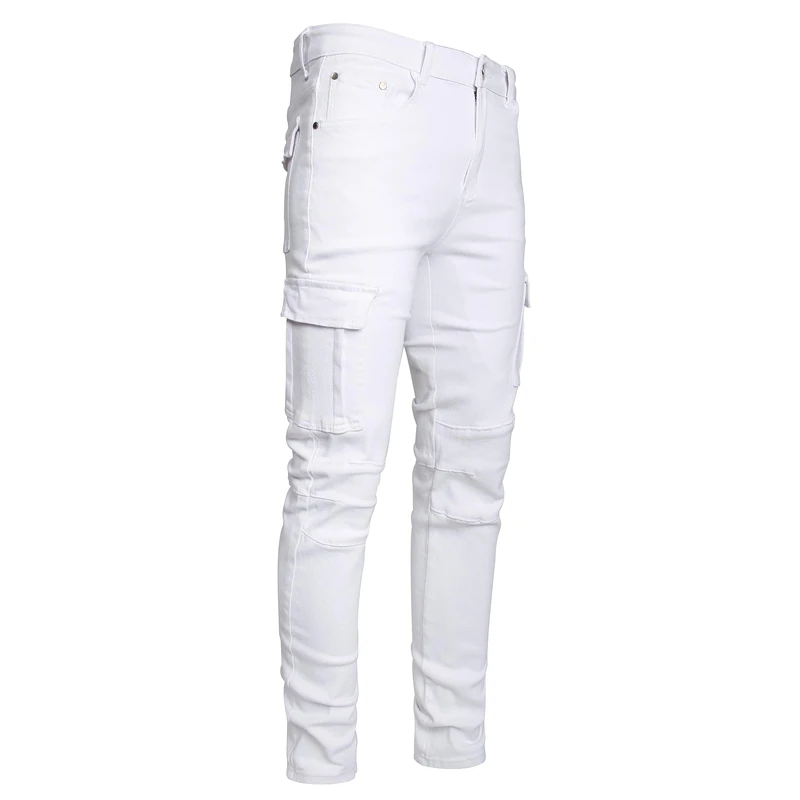 JUNBAOSS Men's Jeans Rasgados para Hombre Casual Pants, F #White, 20 - Image 1