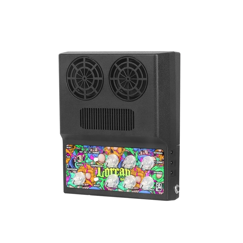 Caline CA100B - Bass Amplifier, Combi Guitar Amplifier, 2x10W Mini Guitar Ampliter Combo, Headphones, Built-in Compressor and Boost Effects for Performance Practice Recording