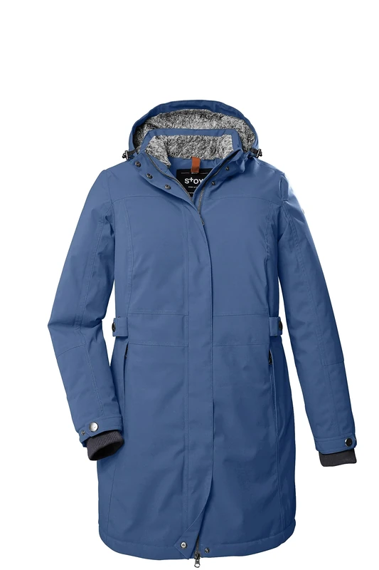 STOY STW 11 WMN PRK 39797-000 Women's Functional Jacket with Zip-Off Hood - Large Sizes - Storm Blue, 50