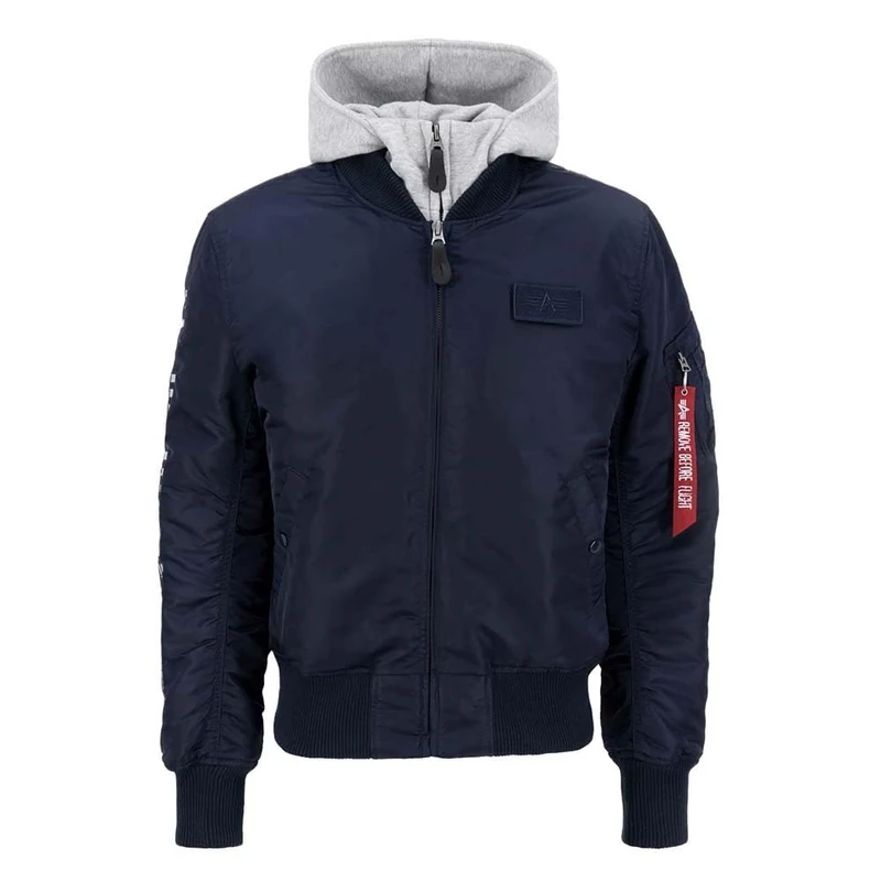 Alpha Industries Men's MA-1 D-Tec SE Bomber Jacket, Ultra Navy, XXL