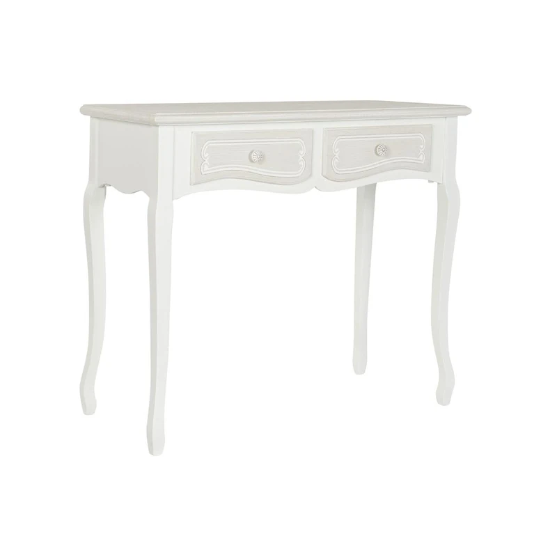 DKD Home Decor Brand Side Table White MDF Wood (90 x 40 x 78 cm)