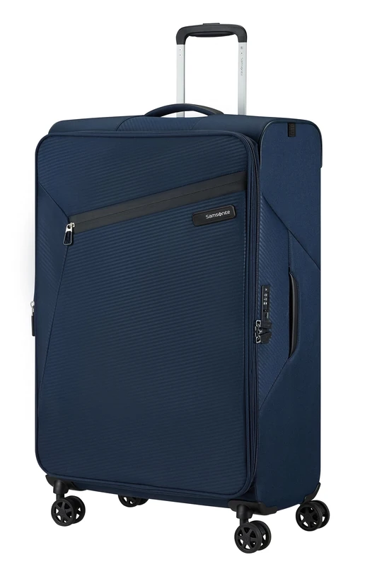 Samsonite Litebeam - Spinner L, Expandable Suitcase, 77 cm, 103/111 L, Blue (Midnight Blue)