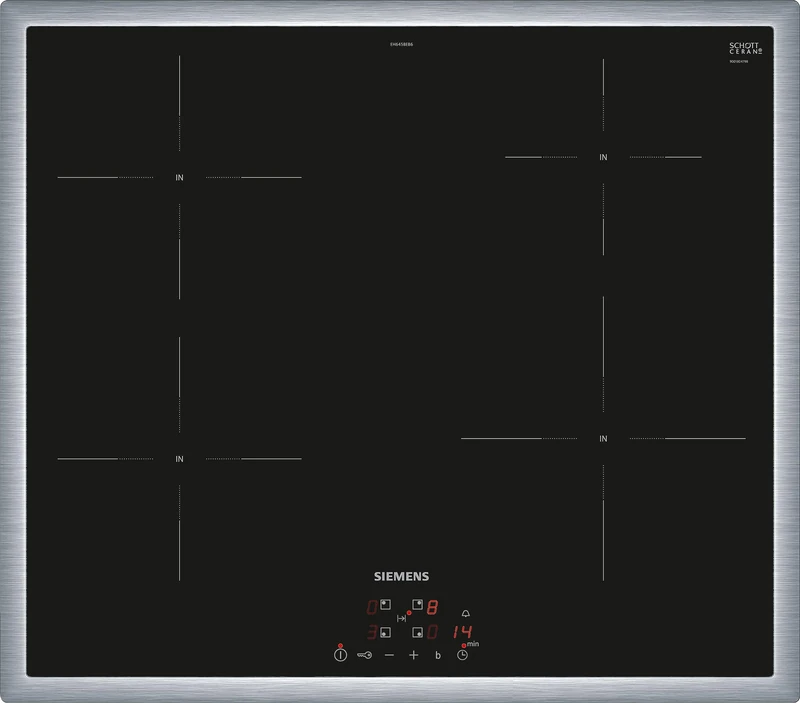 Siemens EH645BEB6E iQ100 Induction Hob - 60 cm Black