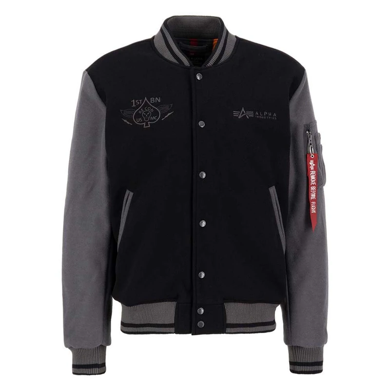 Alpha Industries Varsity Air Force Jacket College for Men Black