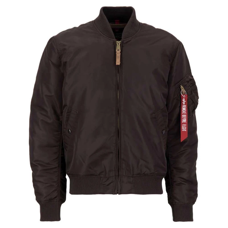 Alpha Industries Men's MA-1 VF 59 Bomber Jacket, Hunter Brown, XXXXL