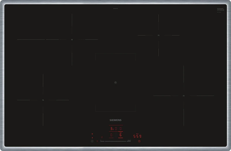 Siemens EH845HFB1E iQ300 Smart Induction Hob 80cm Black