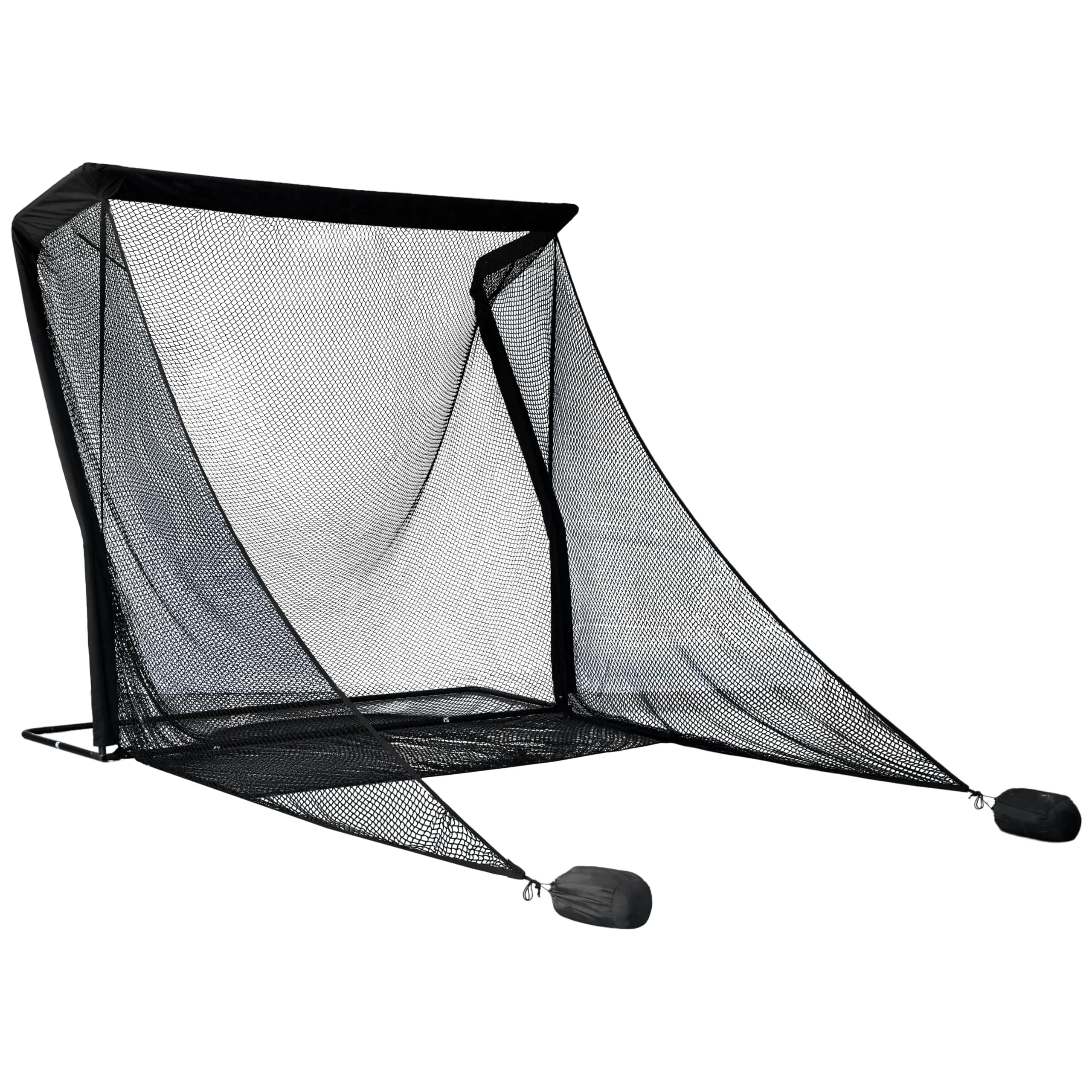 SimSpace Deluxe Home Driving Golf Net - Super Strong Netting, 2.5m (8.2ft) x 2.5m (8.2ft) x 3.84m (12.5ft), Black