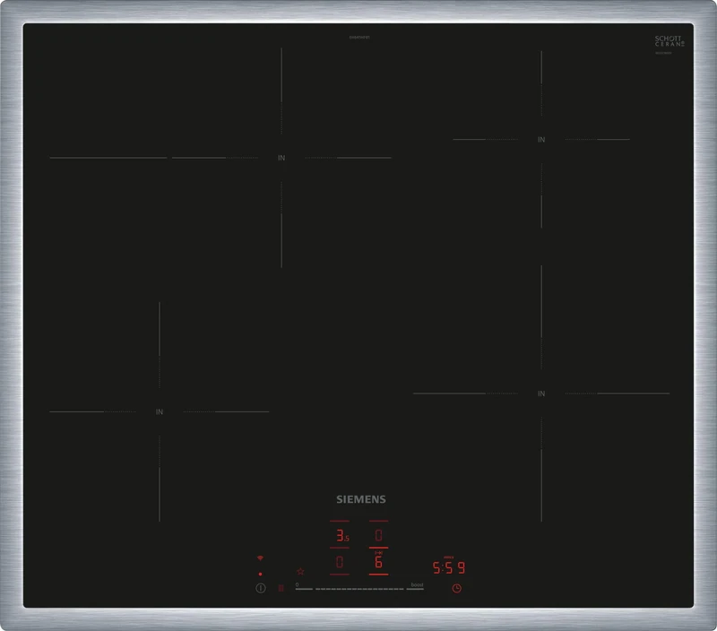 Siemens EH645HFB1E iQ300 60cm Smart Induction Hob - Black