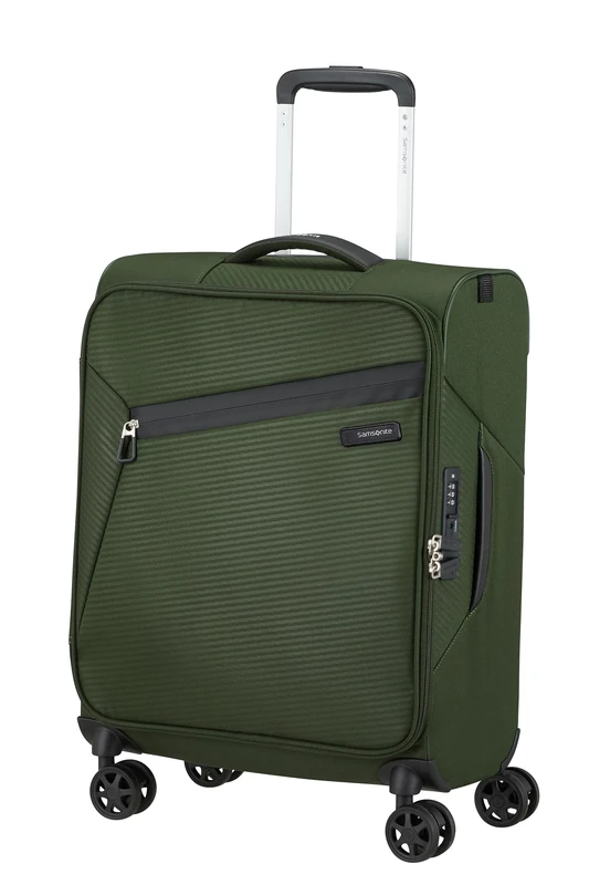 Samsonite Litebeam - Spinner S, Hand Luggage, 55 cm, 39 l, Green (Climbing Ivy)