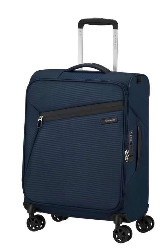 Samsonite Litebeam - Spinner S, Hand Luggage, 55 cm, 39 l, Blue (Midnight Blue)