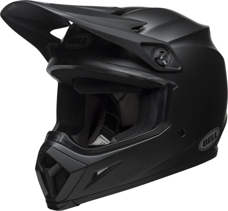 Bell - MX-9 MIPS SOLID ECE Helmets - Adult Unisex - protective gear, bike helmet, motocross helmet, motocross protective helmet, Matte Black , S
