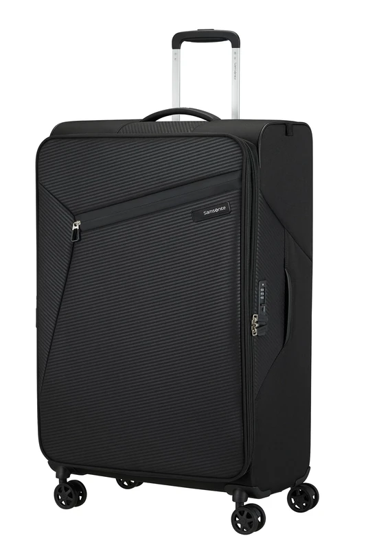 Samsonite Litebeam - Spinner L, Expandable Suitcase, 77 cm, 103/111 L, Black (Black)